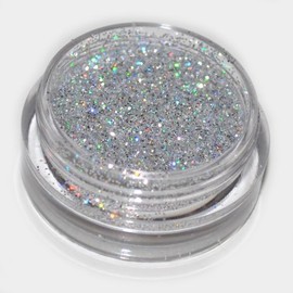 Kiara World Silver Laser Eye Shadow Loose Glitter Dust Pot Powder Body Face Nail Art Party Shimmer Make-Up