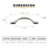 Asidrama 10 Pack 3 Inch(76mm) Brushed Satin Nickel Kitchen Cabinet