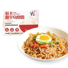 Fresh Konjac Udon Noodles - Ultra - Chewy, 270G (9.52oz) Drenched in Spicy Sauce, Quick & Easy to Prepare