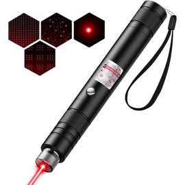 Rechargeable Red Laser Pointer - Long-Range Laser Pointer High Power with Star Cap for Astronomy, Construction, Presentations, Architecture, Hiking and Outdoor Adventures