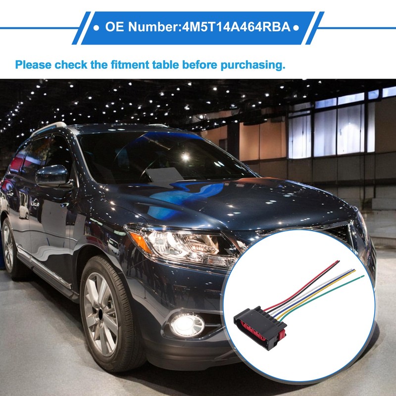VekAuto 6 Pin No.4M5T14A464RBA Accelerator Pedal Position Sensor Connector for