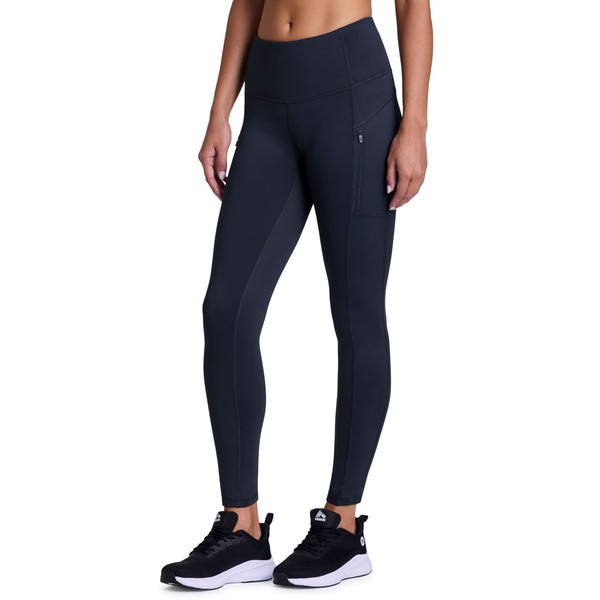RBX Activewear Women's Fleece Lined Legging with Zipper Pockets Full