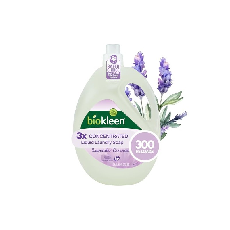 Biokleen Natural Laundry Detergent - 300 HE Loads - Liquid,