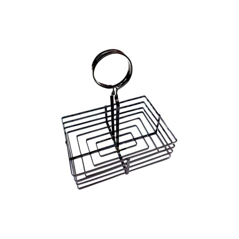 Condiment Basket 20,5X15X23,5 Cm Black Iron - 1 Units