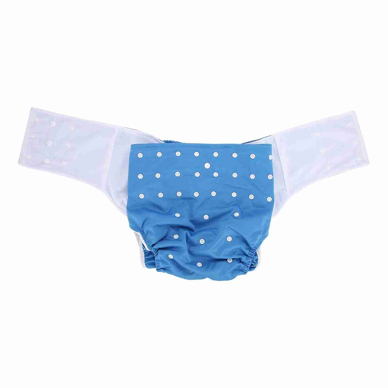 Washable Adult Pocket Nappy Cover Adjustable Reusable Diaper Cloth Dark