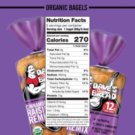 Dave’s Killer Bread Organic Cinnamon Raisin Remix (2 Packs-10 Units )