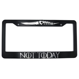 LP Frameworks Game of Thrones "Not Today" 3D Raised License Plate Frame