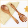 2 Pieces Wood Salad Servers for Nonstick Cookware Kitchen Wooden