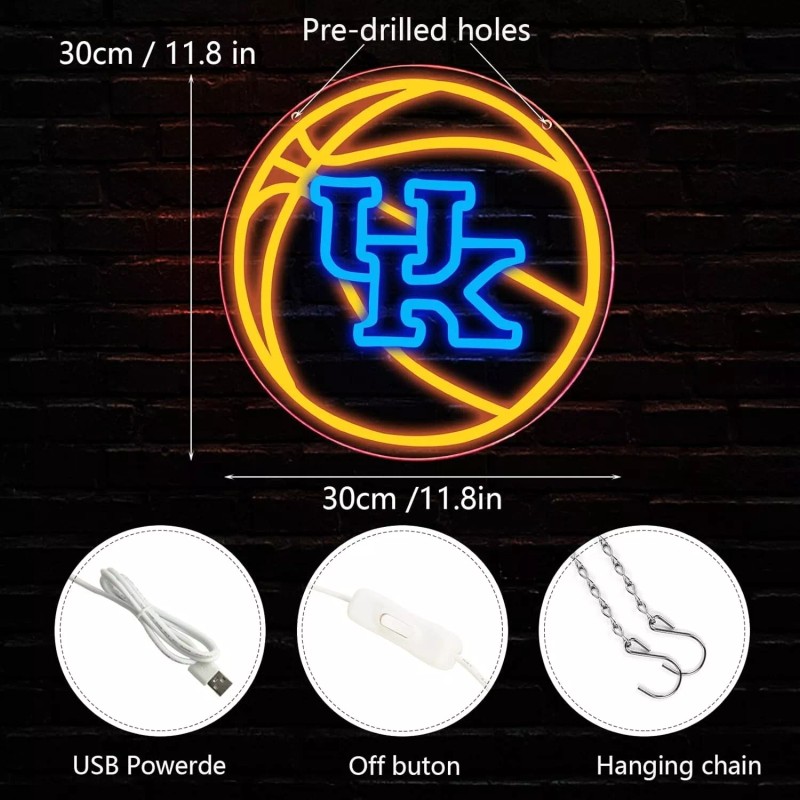 Outdoor Options Co Kentucky Basketball LED Light Sign Eco friendly