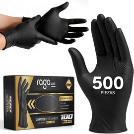 500 Guantes de Vinil Nitrilo de Alta Calidad Color Azul, Sin Látex, Sin Polvo, Diseño Ambidiestro, Ajuste Perfecto, Desechables y Resistentes