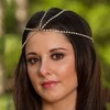 Fdesigner - Cadena para la cabeza estilo bohemio, con diamantes