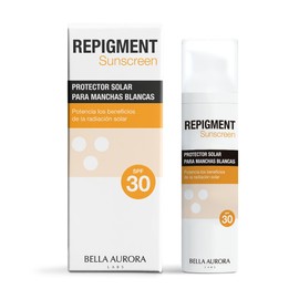BELLA AURORA Repigment SunScreen SPF 30 75ml Sunscreen for Pigment Deficiency Skin Performance Reduces White Spot Appearance with Melitane and Antioxidants
