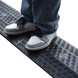 2 Pack Heavy Duty 40 inch Rubber Drop Over Cable Cover Floor Cord Cover Hose Protector Ramp for Home Office Warehouse (Large-2 Piece)