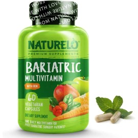 Naturelo Multivitaminico Bariatrico Completo con Hierro 60 Capsulas Para Pacientes con Cirugia Bariatrica Sin Sabor                                   