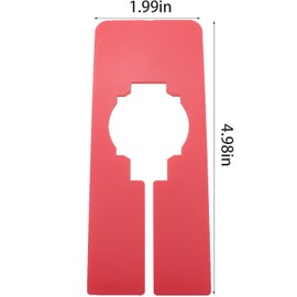 TAODAN 16PCS 12.6x5cm Wardrobe Dividers Square Plastic Divider Plate Clothes Rack Partition Suitable for Hanging Clothes in Rectangular Wardrobes