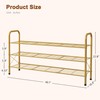 Hoctieon 3 Tier Durable Mesh Style Shoe Rack, Entryway Shoe