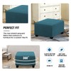 DKSLIPGO Square Jacquard Ottoman Covers Ottoman Slipcovers Folding Storage Stool