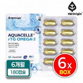 Enget Origin Aquacell Altige Omega3 rTG OMEGA-3 30 capsules, 6 boxes, 6 months supply / 엔젯오리진 아쿠아셀 알티지 오메가3 rTG OMEGA-3 30캡슐 6박스 6개월분