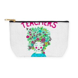CafePress Back To School Teacher Garden Lover T Shirt 8.5" x 4.5" Zipper Cosmetic Pouch