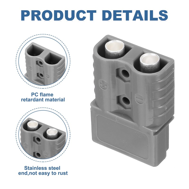MECCANIXITY Battery Power Connector,50A 6AWG 8AWG 10AWG 12AWG Wire Harness