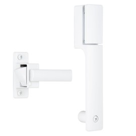 Wright Products Push Button Latch for Screen & Storm Doors - Replacement for Screen or Storm Door Handle, No Lock-Out Technology, Secure Screen and Storm Door Latch, Push Button (Modern, White)