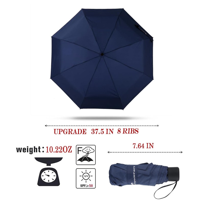 SY COMPACT Travel Umbrella - Lightweight Portable mini Compact umbrellas