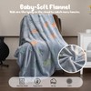 Winthome Glow in Dark Blanket, Soft Flannel Fleece Stars Blanket,All