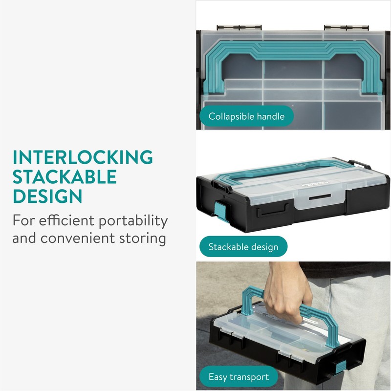 Navaris Sorting Box for Small Parts - 1 x Organiser
