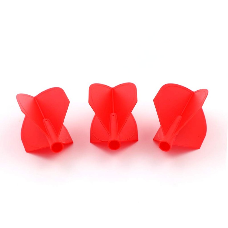 CUESOUL TERO AK4 Red Dart Flights Shield Shape Set of