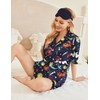 Ekouaer Pajamas for Women Silk Soft Sleepwear Short Sleeve Button