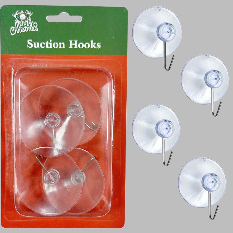 SHATCHI 12Pcs Heavy Duty Suction Hooks – 53mm, Multi-Purpose Reusable