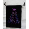 Kheops Goddess Unlined Black Velvet Tarot Bag