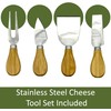 Bam & Boo Natural Bamboo Charcuterie Board Set with Included