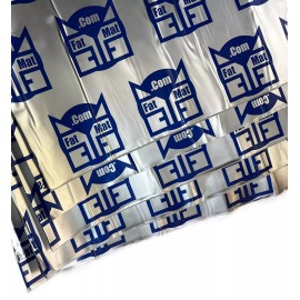 FATMAT BUTYL 50MIL 25SQ FT SOUND DEADENER/DAMPENING + INSTALL KIT