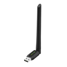HAPEMEIN Adaptador WiFi USB de 650 Mbps, Adaptador Pc Antena WiFi de Doble Banda 2.4 GHz/5 GHz de Alta Ganancia 5dBi, para Windows XP/Vista/7/8/10/11, Mac 10.9-10.15