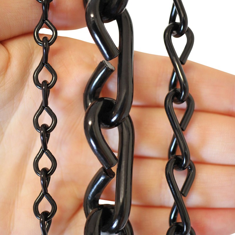 RCH Hardware CH-S50-16-BLK-164 14 Gauge Decorative Solid steel single Jack