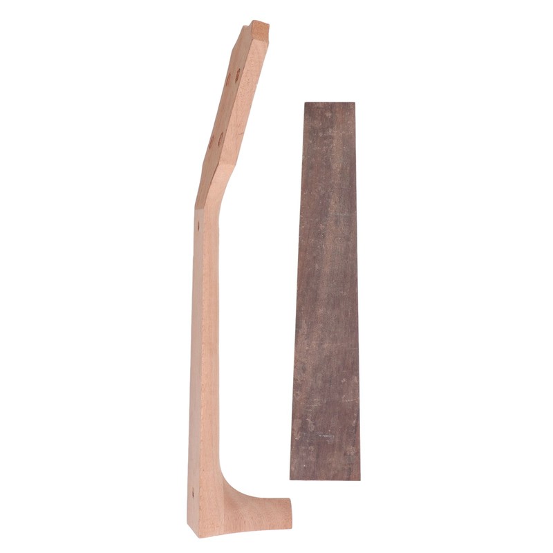 Ukulele Fretboard Neck Set Rosewood Okoume Wood Fingerboard Replacement for