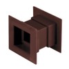 Door Air Vent Grille 45x45mm Two Sided BROWN Ventilation Cover