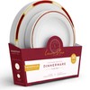 Laura Stein Designer Dinnerware Set | 64 Disposable Plastic Party