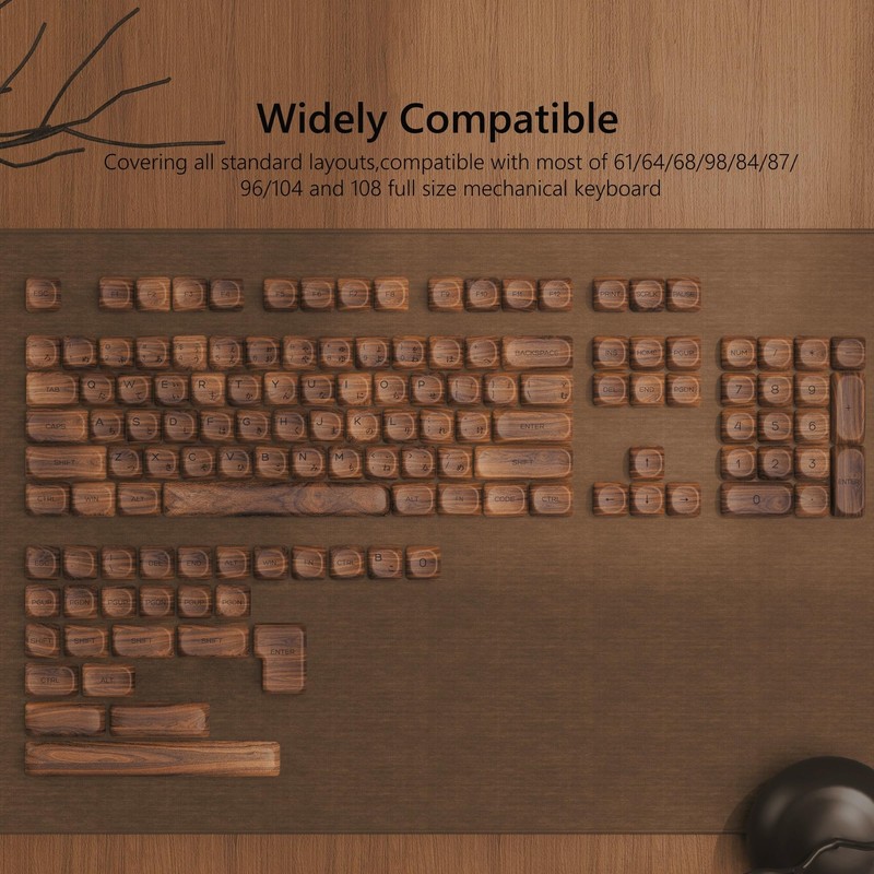 Womier PBT Keycaps - MOA Keycaps for Mechanical Keyboard 60