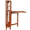 vidaXL Solid Acacia Wood 3 Piece Bistro Set - Folding