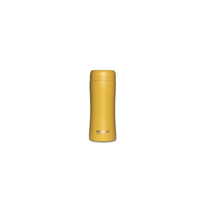 Retulp Simply Modern Tumbler, Thermos Tea Cup, Oker Yellow, Stainless