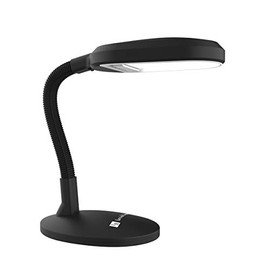 Lavish Home 72-0893 Natural Sunlight Desk Lamp with Adjustable Gooseneck Arm-for Reading and Crafting, 26", Black