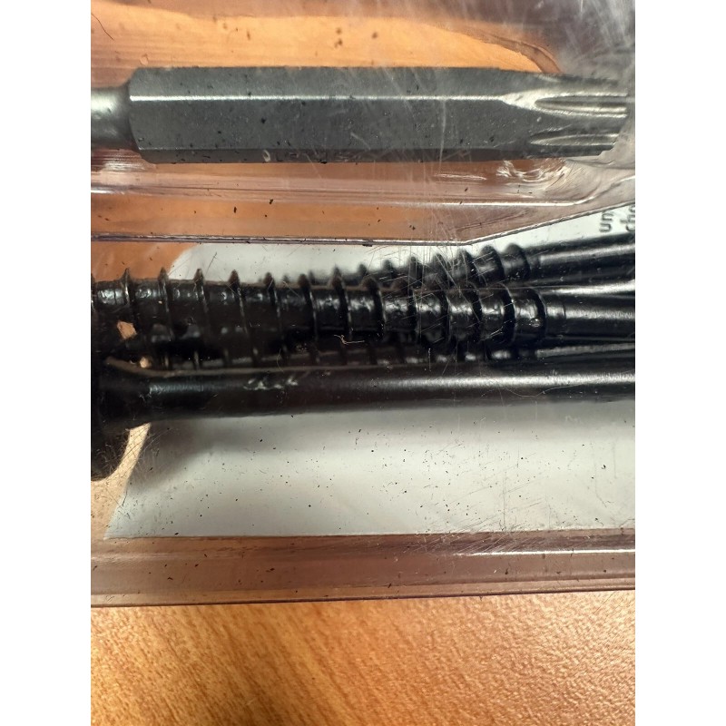 FastenMaster FMHLGMO10-12 HeadLOK Black Steel Wood Screws 10" 12-Pack
