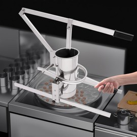 TFCFL Meatball Forming Machine, Manual Stainless Steel Meatball Maker Tool with 15/20/25mm Models for Home Kitchens, Restaurants for Making Fish Balls, Beef Balls, Pork Balls, Vegetable Balls, Silver