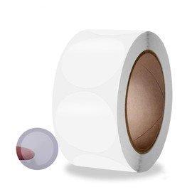 MINBOOT Transparent Stickers, Round (Diameter 1.0 inches (2.5 cm), 500 Sheets for Wrapping, Valentine's Day, Thank You, Gift, Sticker Removal, Strong