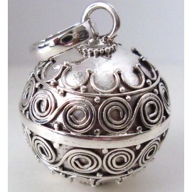 Unbranded 14mm small 925 Sterling Silver Harmony Ball Bell jingle chime Charm Pendant Hm55