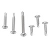 200PCS Round Head Cross Screws 304 Stainless Steel Self Drilling