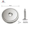Magnetpro Pack of 6 Disc Magnets with Capsule 55 kg
