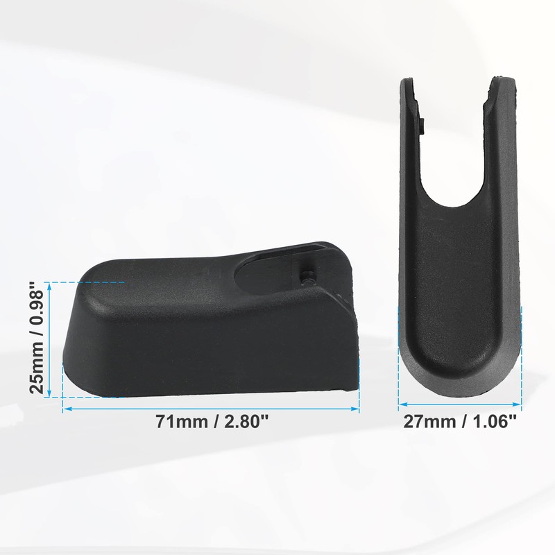 A ABSOPRO 1 x rear windscreen wiper arm, nut cover